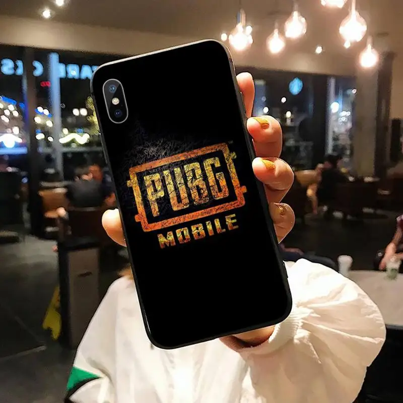 

Tactical competitive game pubg black Phone Case for iPhone 11 12 pro XS MAX 8 7 6 6S Plus X 5S SE 2020 XR