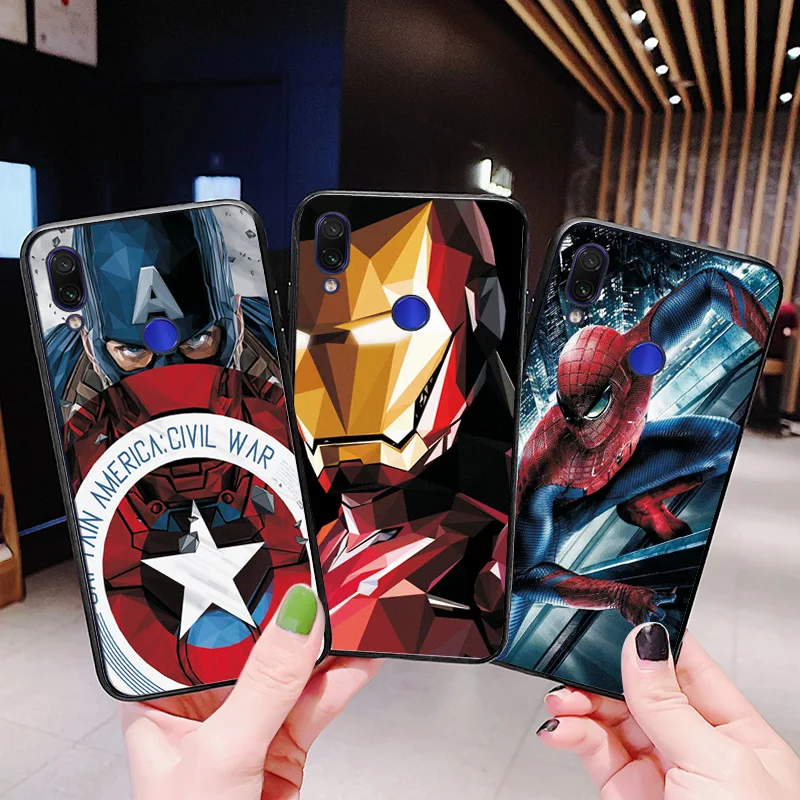 Черный ТПУ силиконовый чехол для Xiaomi Redmi S2 чехол для Redmi S 2 Marvel Капитан Америка чехол для телефона бампер для Redmi S2 5,99 дюймов
