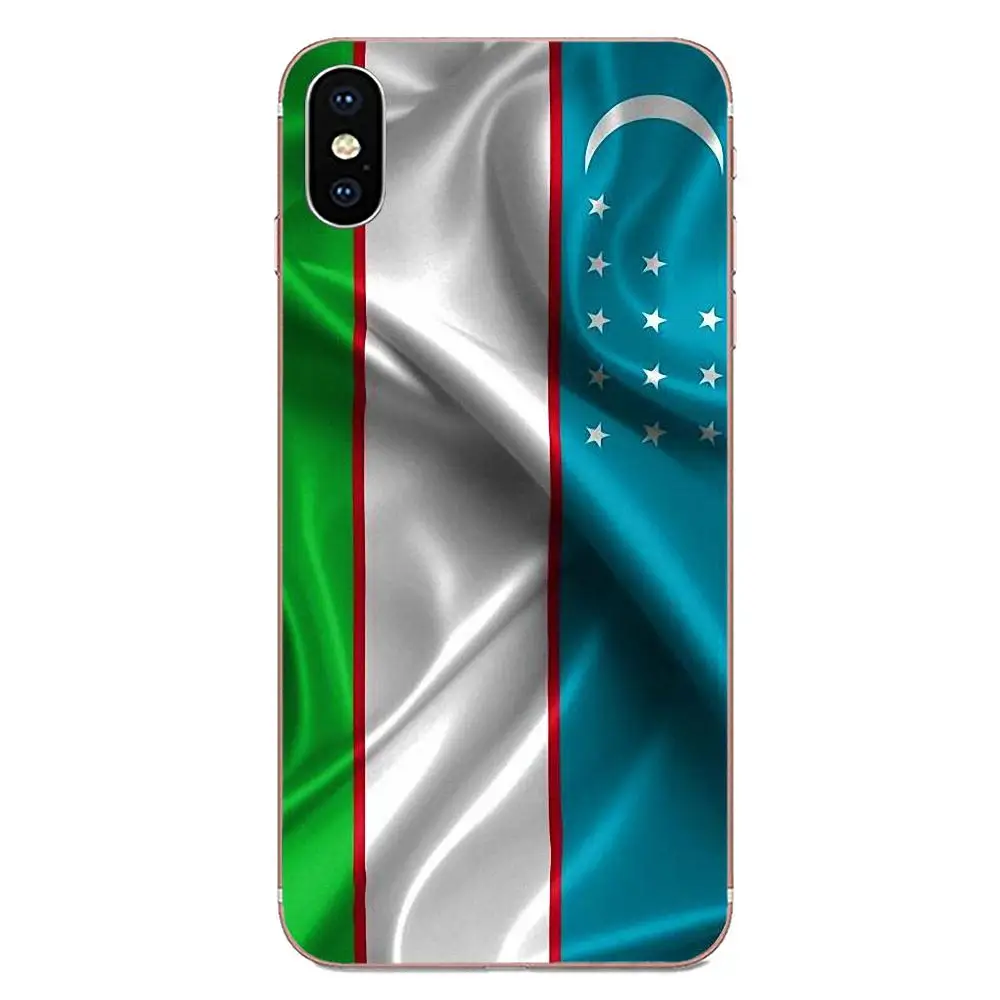 Для Apple iPhone 11 Pro X XS Max XR 4 4S 5 5C 5S SE 6 S 7 8 Plus TPU мобильный Mefans флаг Узбекистана баннер |