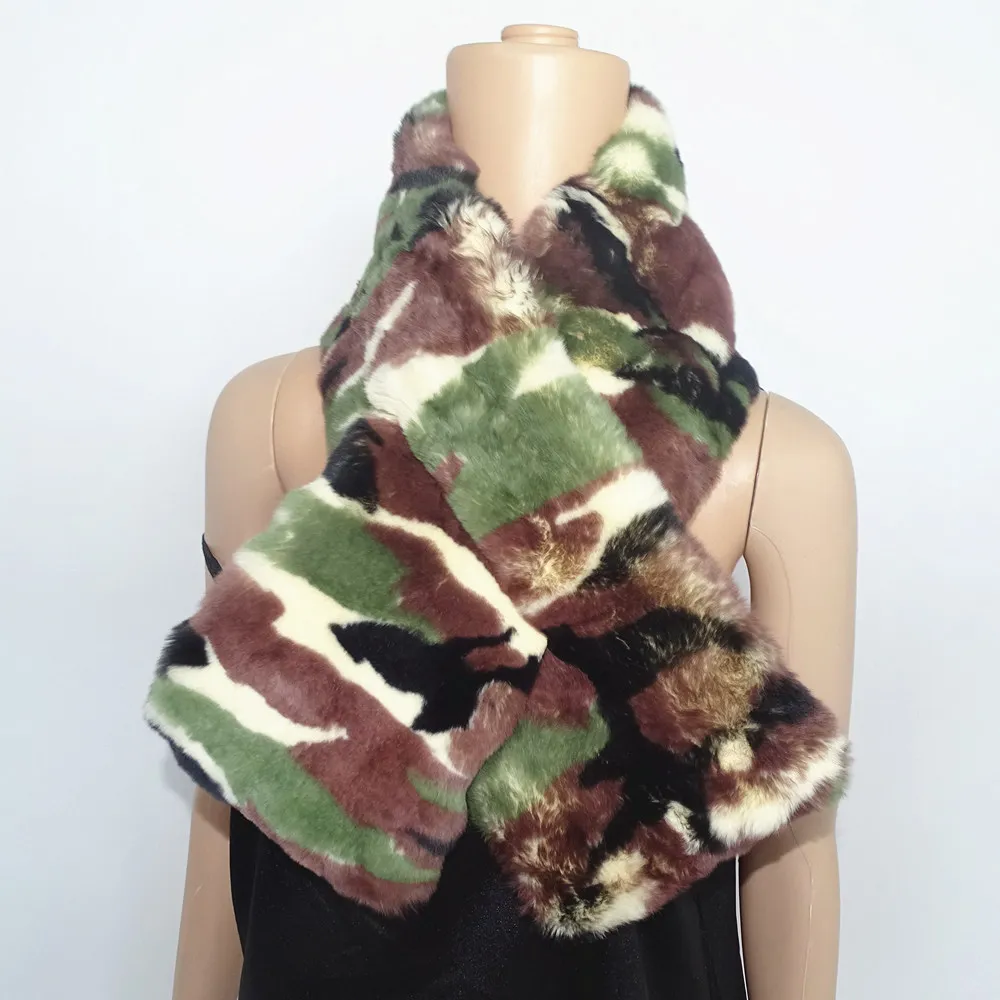 Женский шарф из натурального меха Рекс |