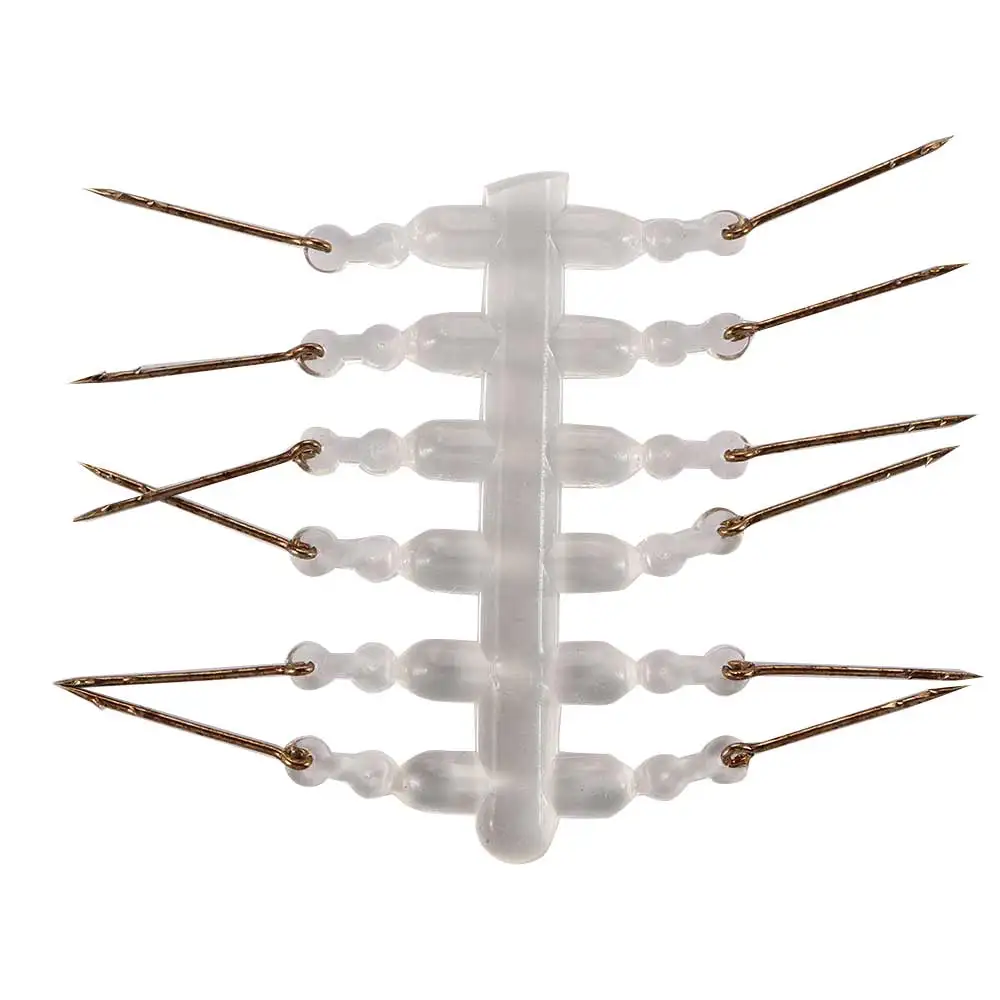 

12pcs Metal Bait Spike Carp Fishing Hook Bait Sting Pin with Clear Rubber Corn Ronnie Hair Rig Carp Feeder Tackle