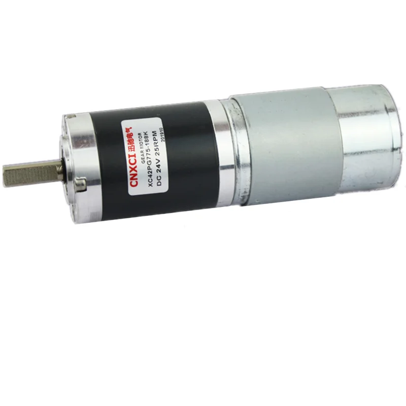 Планетарный редукторный двигатель постоянного тока 42 мм крутящий момент 12 В 24