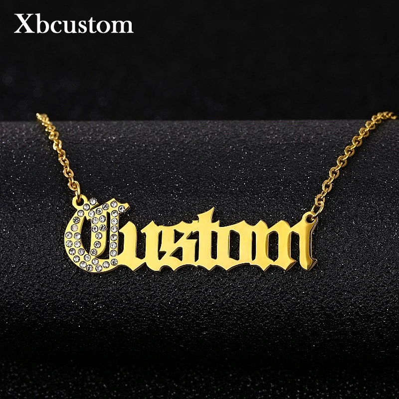 Персонализированные Заказные ожерелья со льдом для женщин и мужчин с именной