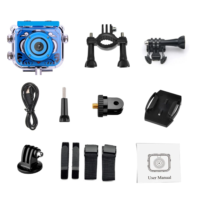 

Children Kids Action Camera Educational Toys For Kids Birthday Gift Digital Camera Waterproof 1080P Sport Video Camera Camcorder