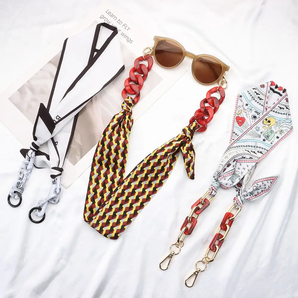 Очки солнцезащитные женские с шелковой лентой стильные аксессуары для чтения