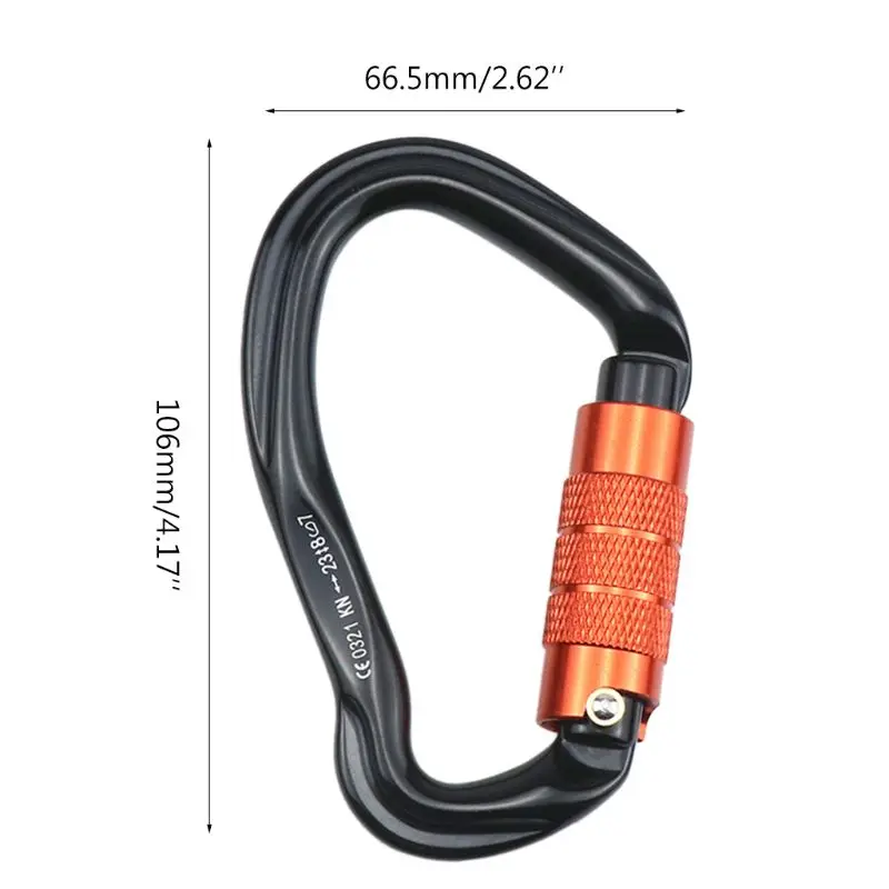 

23KN Climbing Carabiner Auto Locking and Heavy Duty Hook for Climbing Rappelling