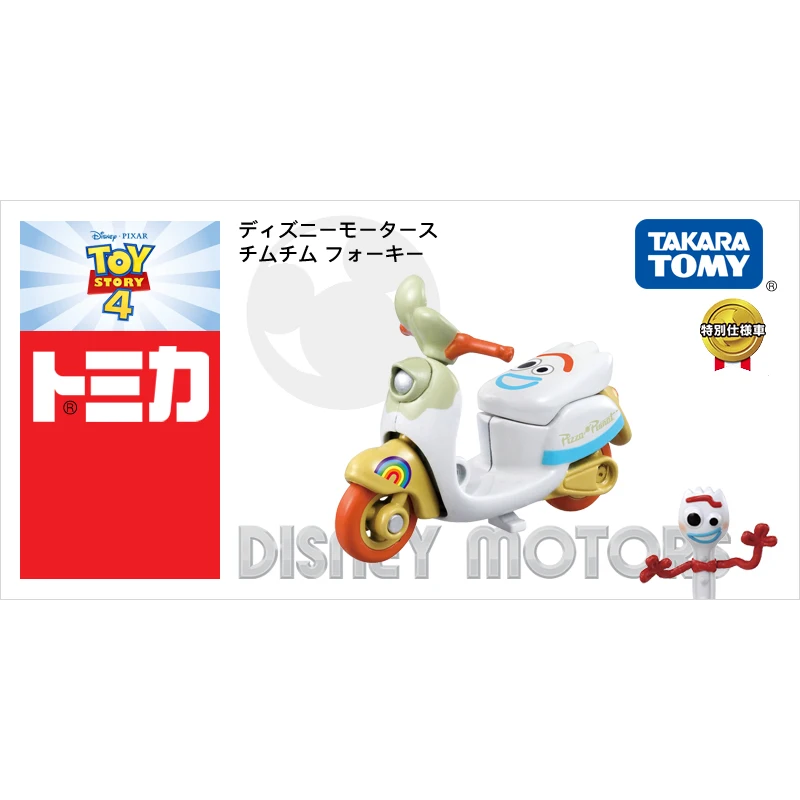 Takara Tomy Tomica Disney Toy Story 4 Chim Forky мотоцикл металлическая литая модель игрушечного