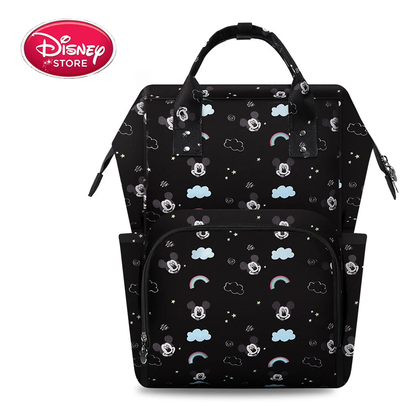 mickey Бренд disney, модные сумки для подгузников для мам, подгузники для беременных, Большая вместительная детская сумка, рюкзак для путешествий, сумка для мам для ухода за ребенком - Цвет: mickey