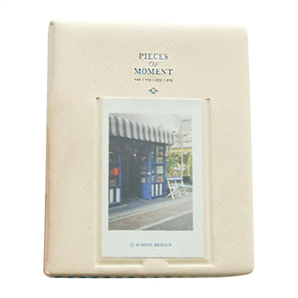 Ivory 68 карманов Мини Фотоальбом для Instant Polaroid чехол для хранения фотографий для Fujifilm Instax Mini Фильм 7s 8 Корея Instax Мини альбом - Цвет: Ivory