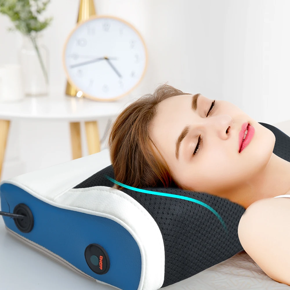 Электрическая массажная подушка с подогревом свободные руки плечи спина