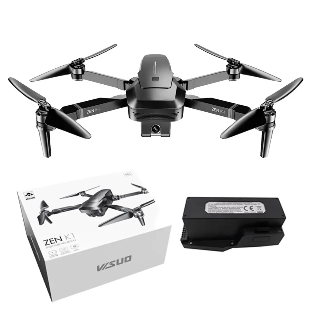 1B General Box Visuo ZEN K1 gps Радиоуправляемый Дрон с 4K HD двойной камерой управление жестами 5G Wifi FPV Бесщеточный двигатель полёт 2,4G Дрон - Цвет: 1B General Box