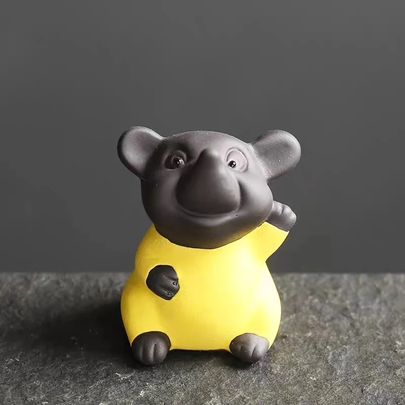 Лиловая глина мультфильм Маленькая мышка чай домашнее животное чайный поднос