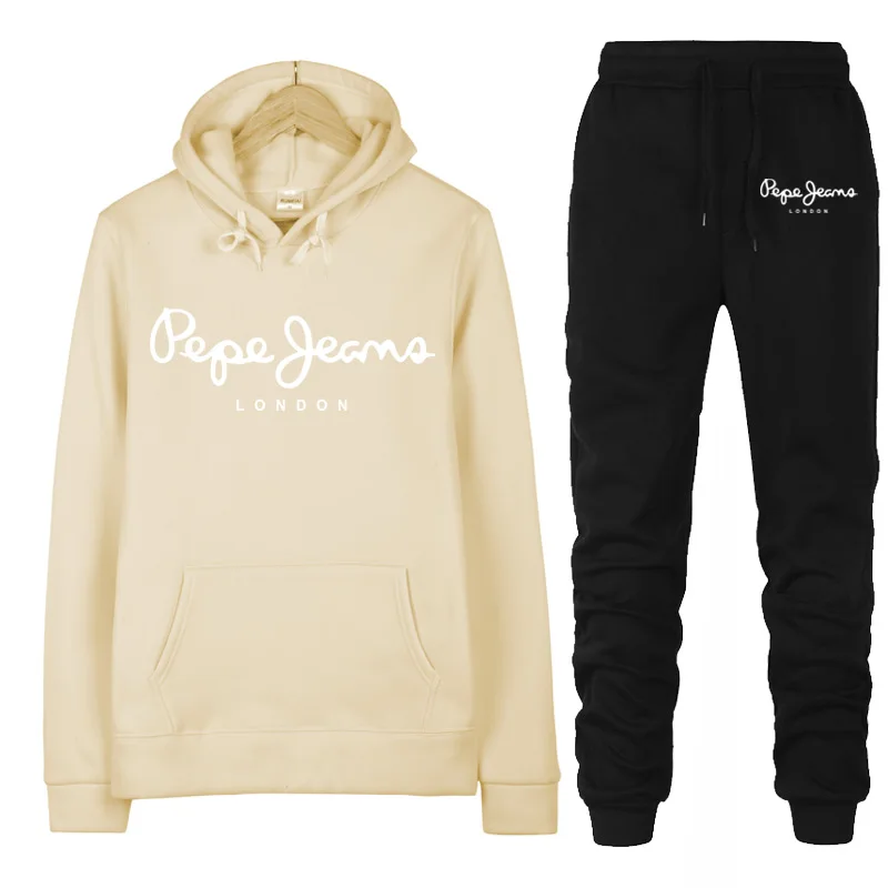 

Spring Hot Brand Two Pieces Sets Thick hoodies Tracksuit Men/women Sportswear Gyms Fitness Training Hoodies Sweatshirts