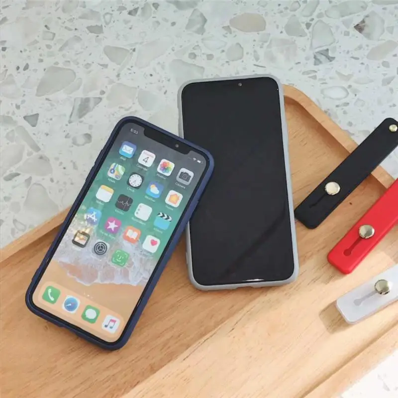 

Push-pull Mobile Phone Holder Multi-function Ring Buckle Lazy Desktop Sticky Silicone Ring Grip Belt Wrist Hand Band Finger Grip