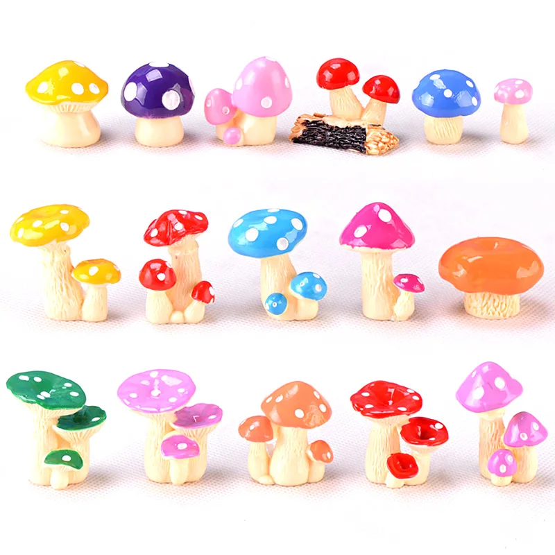 

1PC Mini Mushroom Cute Landscape Bonsai Fairy Garden Plant Decorative DIY Craft Ornaments