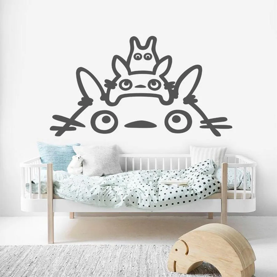 Totoro Наклейка на стену детская комната спальня виниловые настенные наклейки для