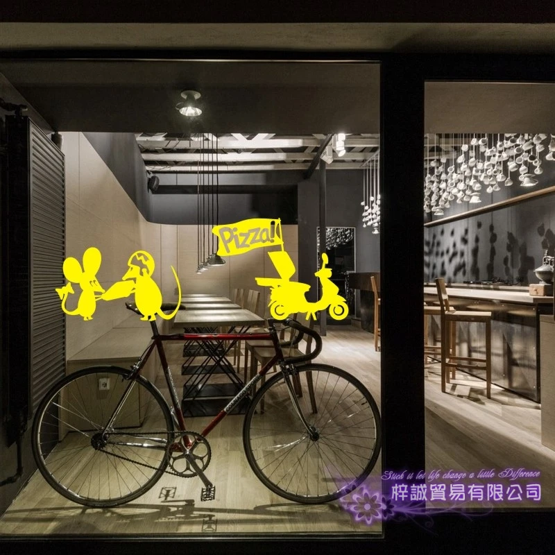 Экспресс-наклейка &quotПицца&quot ресторанная наклейка плакат виниловые