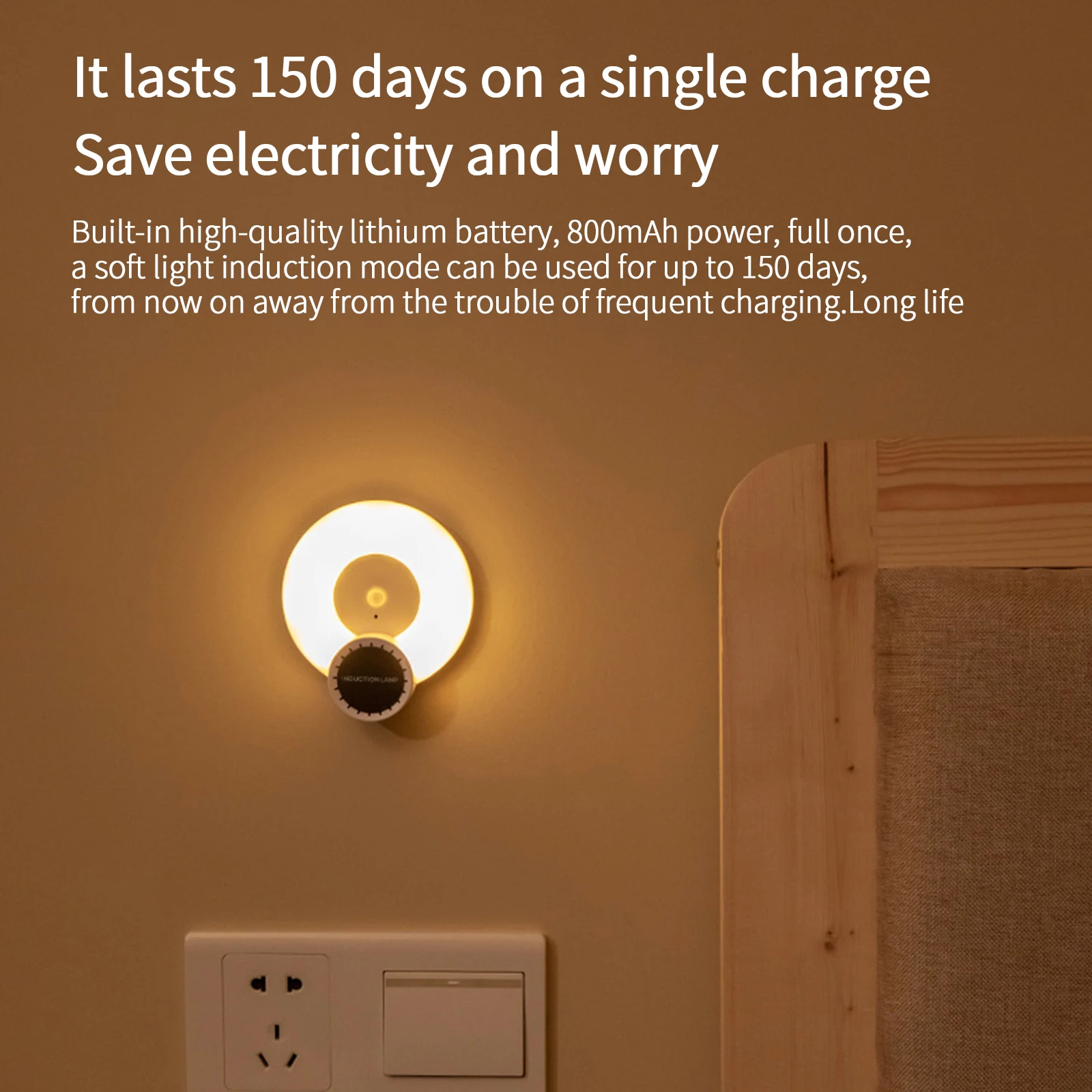 

LED Motion Sensor Closet Light Under Cabinet Light Battery Powered Night Lamp For Bedroom Kitchen Stairs Lighting