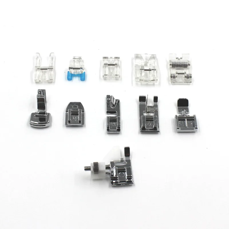 

Household Sewing Machine Presser Foot Fanghua 505A Special Presser Foot Set 11Pcs Set Sewing Machine Accessories Pocket