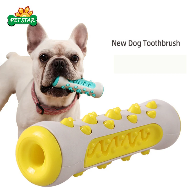 

Dogs Toothbrush Squeak Toys Pet Dog Toothbrush Sticker Toy Food Dog Teeth Grinding Stick Gnawing Dog Supply Accessories Pet