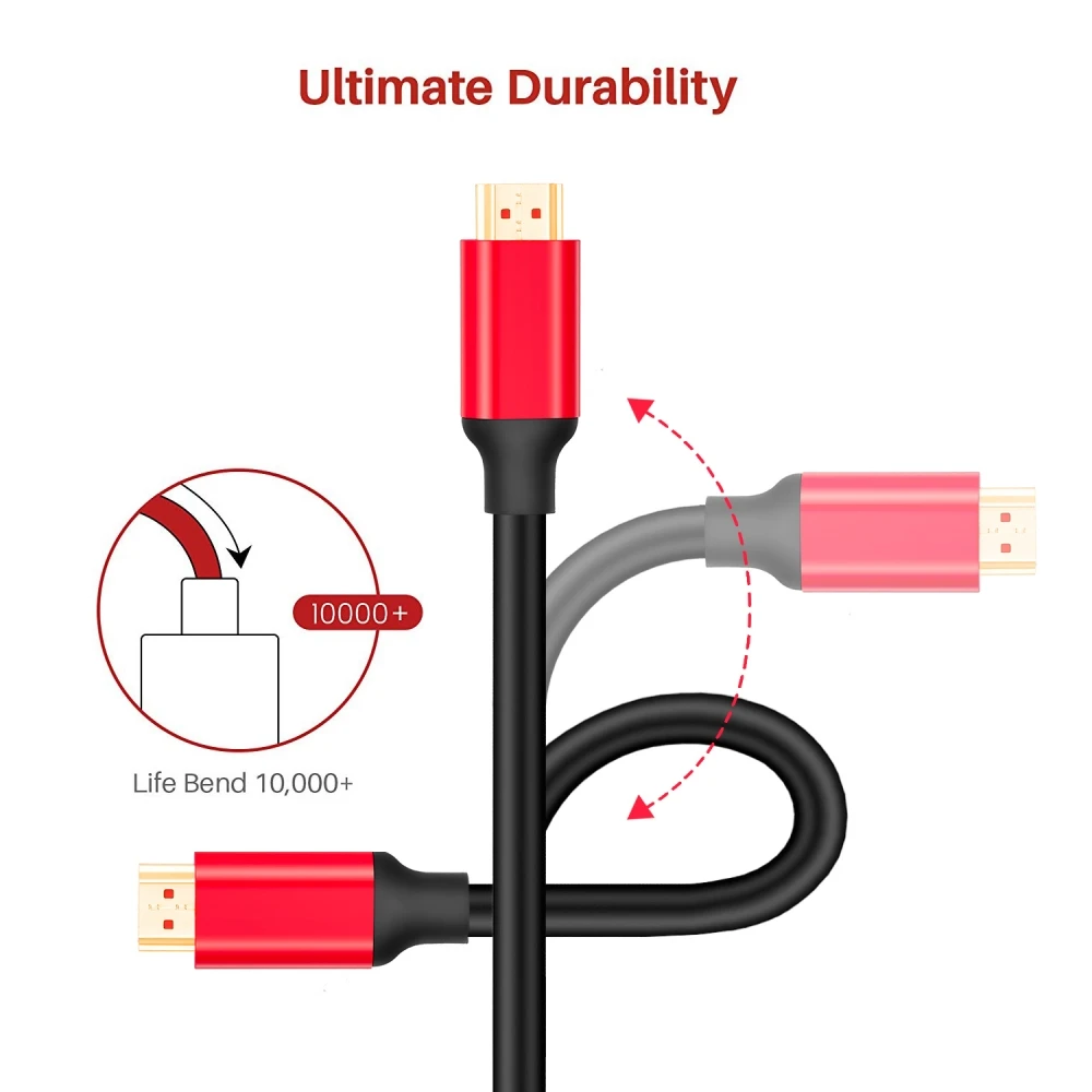 10 футов 4K HDMI кабель в поддерживает (4K @ 60 Гц 1080p FullHD Ultra HD высокая скорость с Ethernet ARC