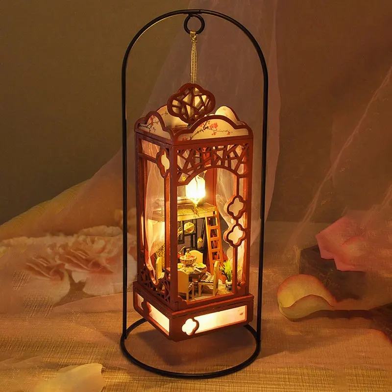 Набор деревянных кукольных домиков сделай сам миниатюрный кукольный домик с