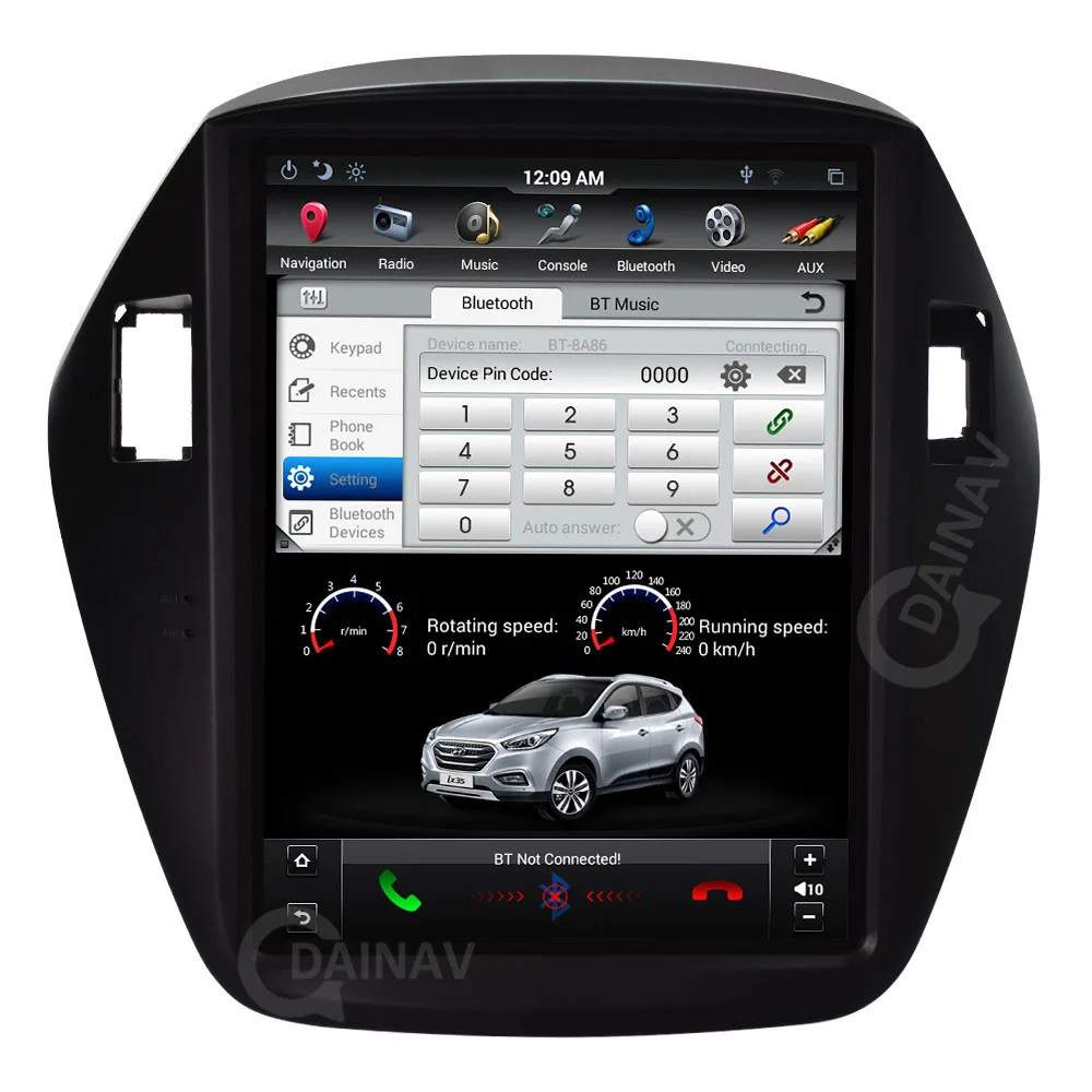 

android car radio multimedia player FOR-Hyundai IX35 2010-2016 car GPS navigation 10.4 inch vertical screen autoradio DVD player