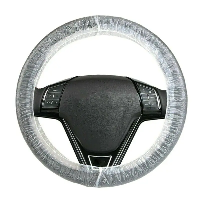 

500PCS Car Universal Disposable Plastic Steering Wheel Cover Waterproof