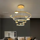 Современная светодиодный ная Люстра для дома, гостиной, комнатное освещение, скандинавские подвесные лампы, осветительные приборы для кухни