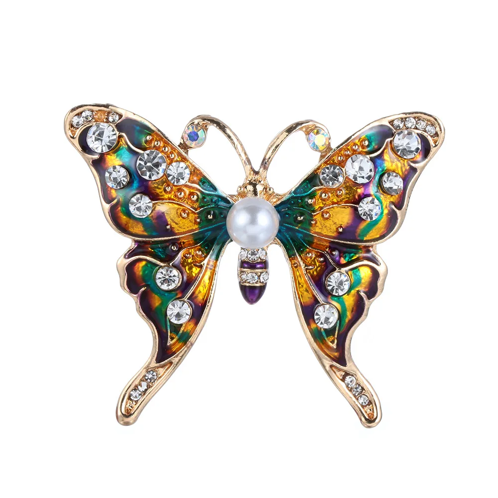 1 шт. эмалированная брошь в виде пчелы утки совы броши с птицами форме насекомого