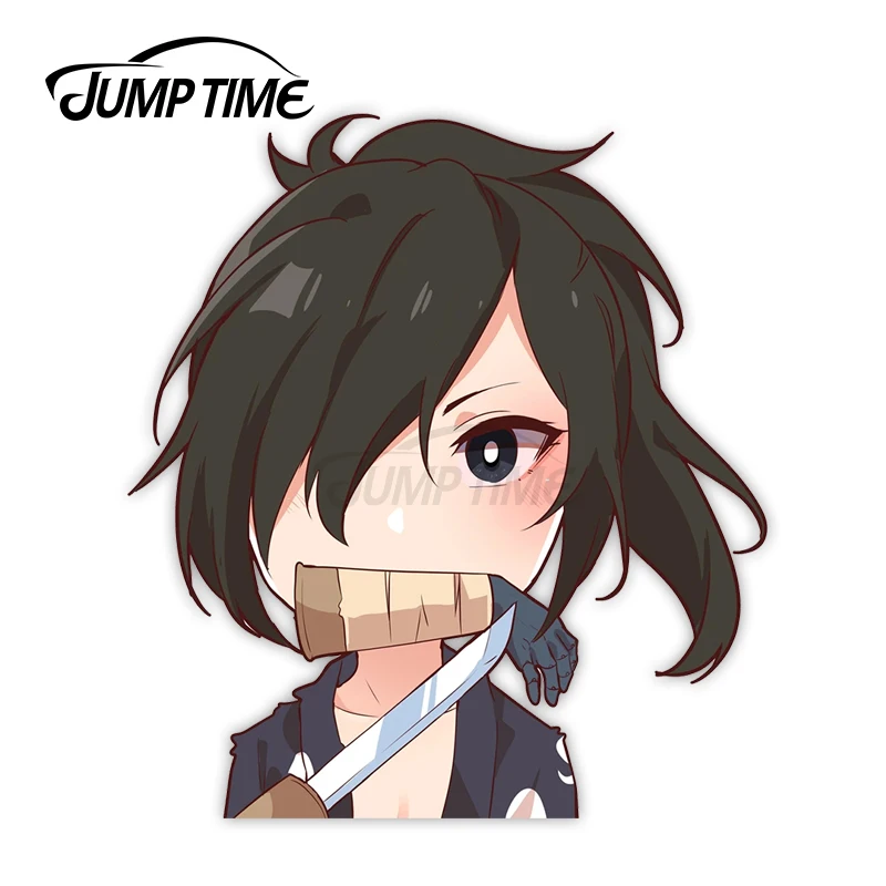 Виниловые автомобильные наклейки с временем прыжков 13x8 5 см аниме Аватар Hyakkimaru