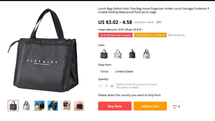 Lunch Bag Insulated Thermal Food Storage Bag Portable Travel Working Bento Box food bags outdoor camping insulated lunch bag