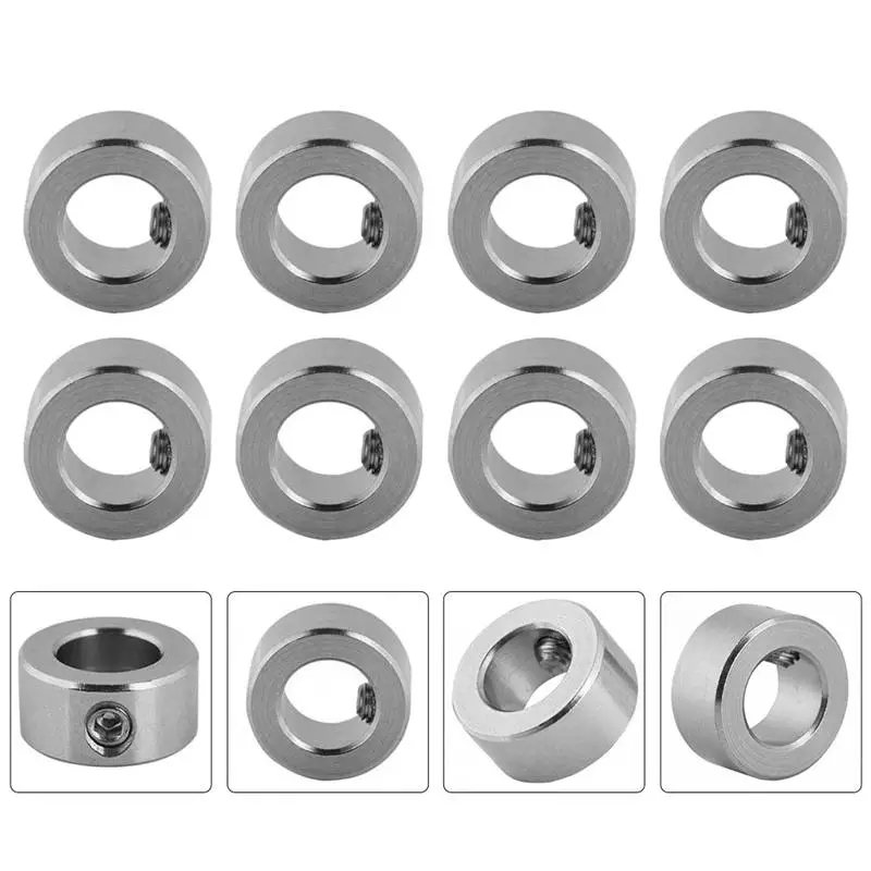 

10pcs Stainless Steel 3D Printer Parts Silver T8 Screw Locking Ring Lock Collar