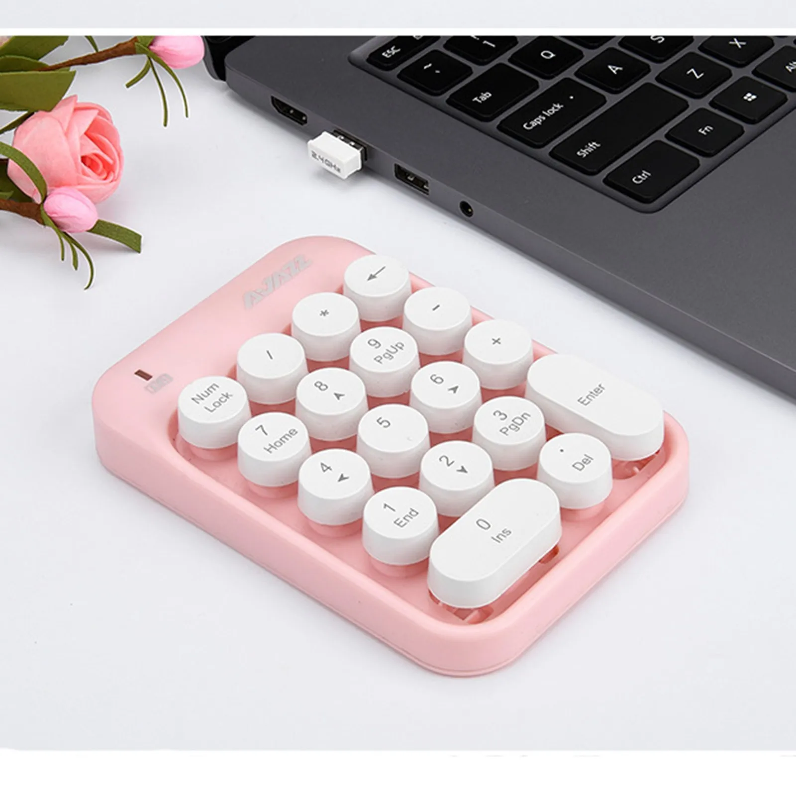 

HIPERDEAL(HIPERDEAL) Silicone AK18 2.4G Waterproof Wireless Digital Chocolate Keycap Mini 18-Key Keyboard Support Plug And Play