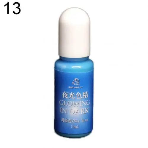 Light Blue Лидер продаж, 20 цветов, светящийся пигментный краситель, УФ-смола, эпоксидная смола, сделай сам, сделай сам, изготовление ювелирных изделий, игрушки, подарок, украшение, поставка, ювелирные изделия, УФ R - Цвет: Light Blue