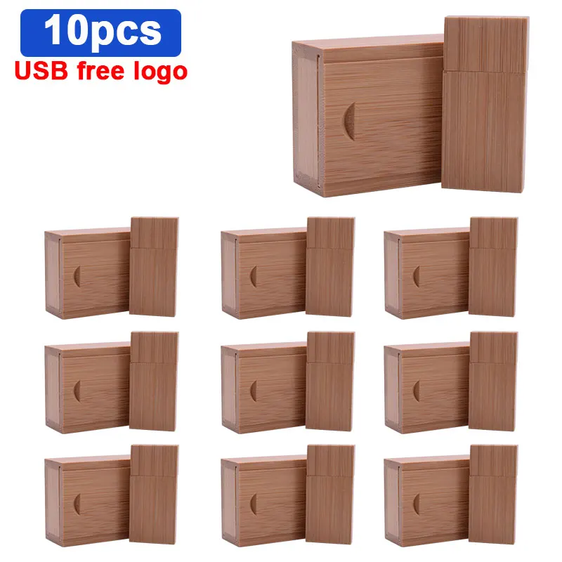 

10 шт., деревянные флэш-накопители, 8 ГБ, 16 ГБ, 32 ГБ, 64 ГБ, 128 ГБ