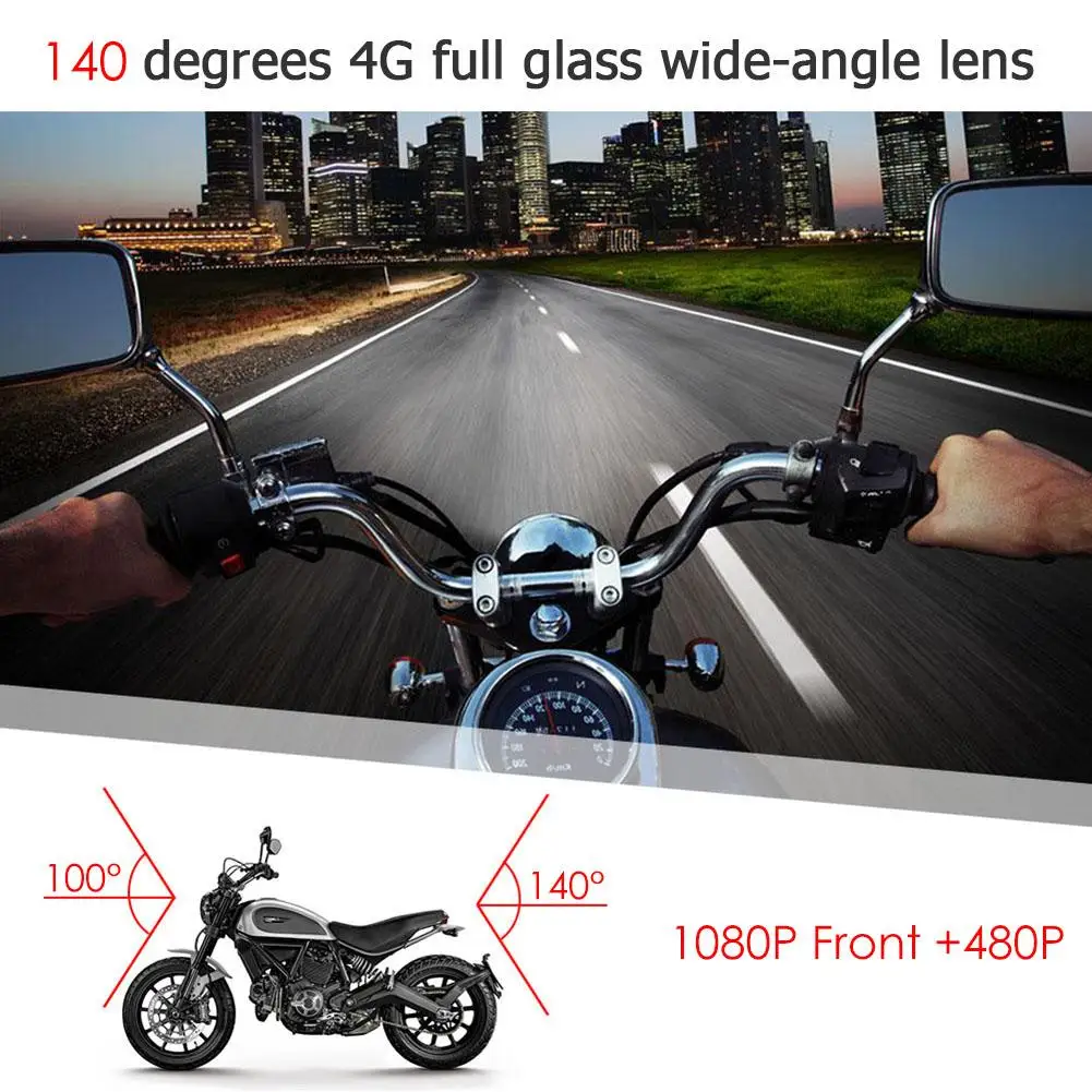 SE100 3 0 &quotЖК дисплей Full HD 1080P Видеорегистраторы для мотоциклов Dash Cam спереди и вид