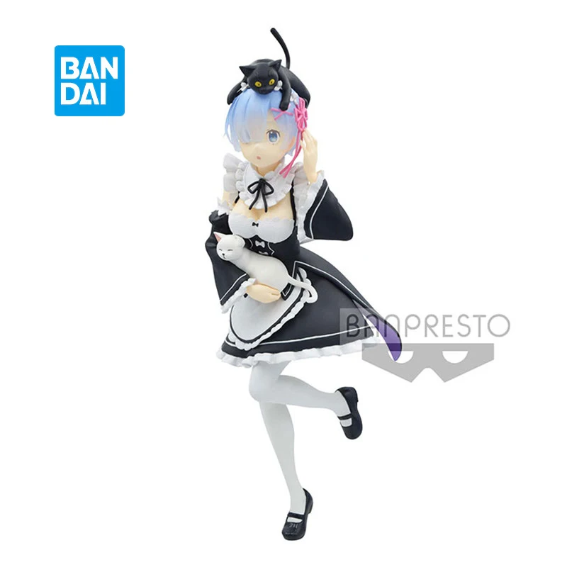 

Коллекционная аниме-фигурка Bandai Banpresto Re:life In A other World от Zero Rem, дьявол, ангел, ПВХ, около 22 см