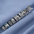 IFMIA винтажное женское Открытое кольцо в стиле ретро, 1 шт., с рисунком птицы, совы, в готическом стиле, стимпанк, кольцо с бабочкой и глазами, наборы ювелирных изделий для вечеринок 2021