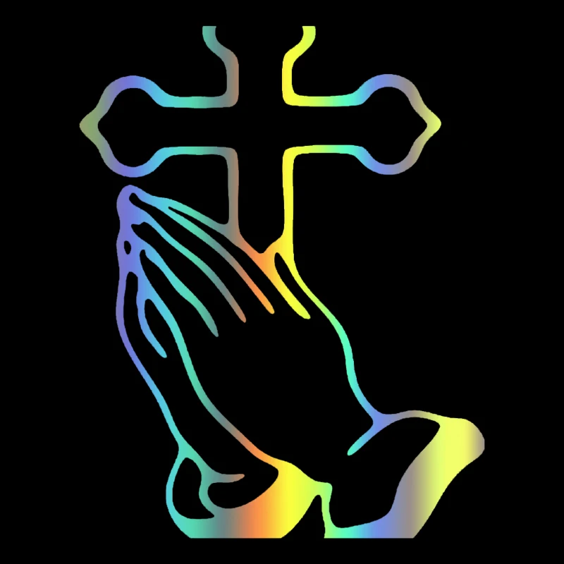 

Виниловая наклейка с христианским крестом, автомобильная наклейка, водостойкий Стайлинг автомобиля, декор для мотоцикла, грузовика, бампера, заднего окна