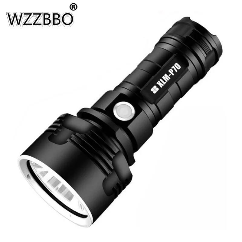 

L2 P70 Quad Core Strong Light Flashlight Rechargeable Super Bright Long Shot LED Outdoor Searchlight 26650 High Power