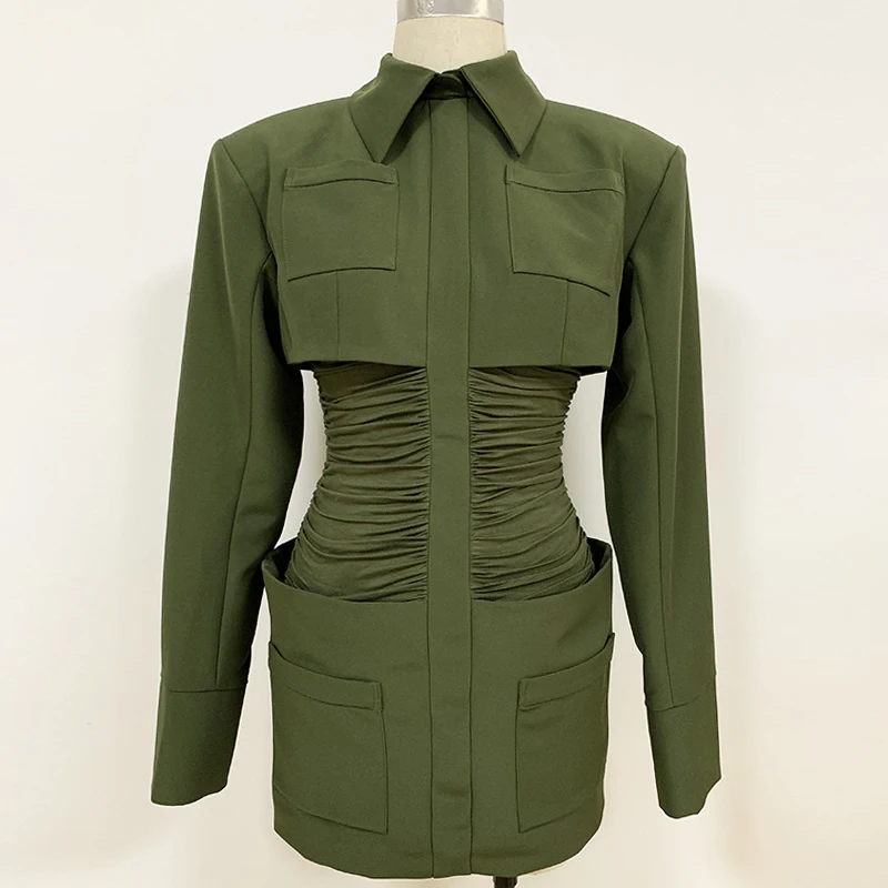 Женское облегающее платье с длинным рукавом сексуальное мини-платье рюшами для