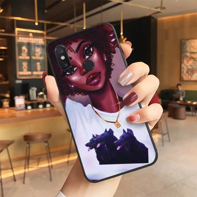 

Black Girl Magic Queen Melanin Poppin Phone Case For Xiaomi 6X 8 8Lite 9T 10 10Lite Note 8 8T 9Pro 9Promax Case