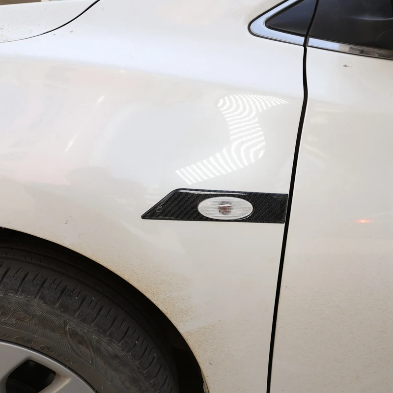 Углеродное волокно ABS лицевая сторона светильник сигнала поворота накладка