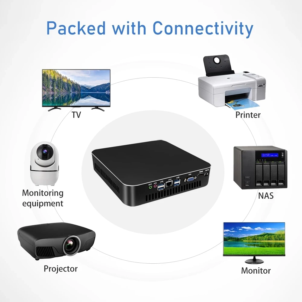 Verkaufen MSECORE Intel Core I3 4130 I5 4430 Gaming Mini PC Windows 10 Linux Gamer Desktop-Computer Micro PC Büro Computer Intel HTPC