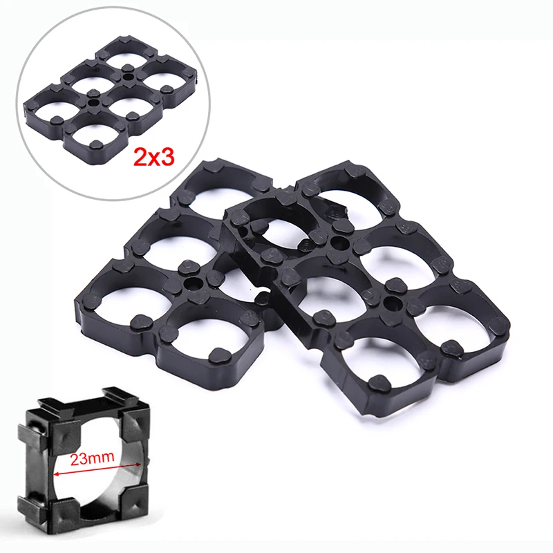 

Plastic 21700 Battery 2×3 Cell Spacer Radiating Shell Pack Battery Storage Case Cell Cylindrical Battery Case Holder