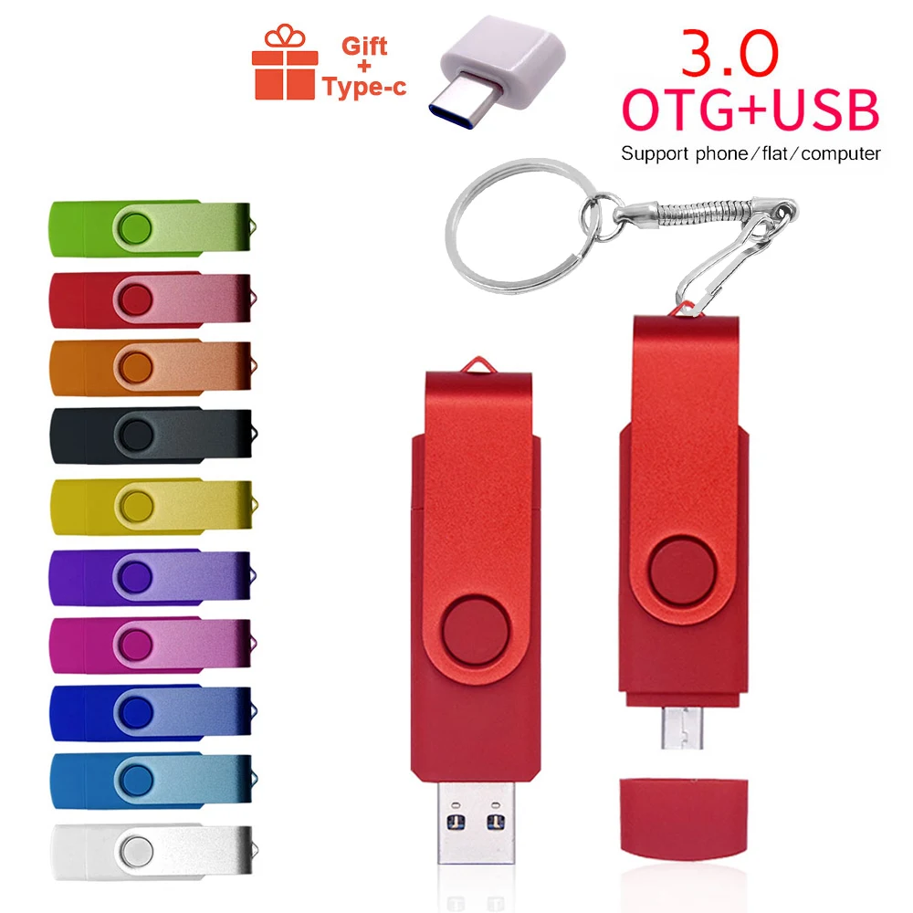 Высокоскоростной USB флеш накопитель 3 0 OTG для телефона на Android Type C 64 ГБ 128 256 Usb