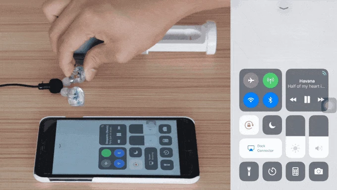 Jabees fielly прозрачные беспроводные наушники ANC Bluetooth 5,0 гарнитура сенсорный свет активные Siri наушники быстрое зарядное устройство HiFi бас