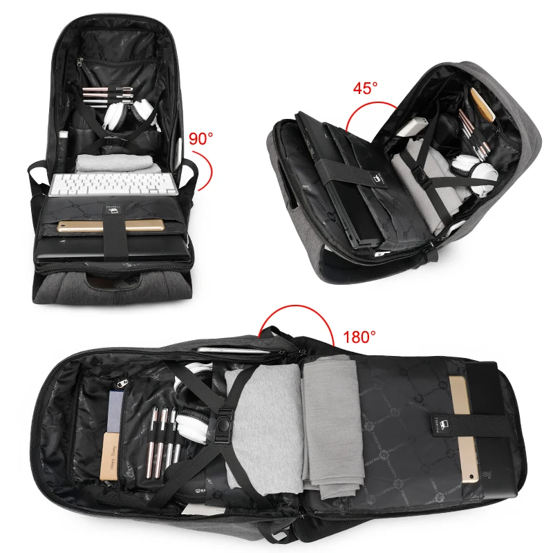 Tigernu брендовый модный Противоугонный мужской рюкзак деловой для ноутбука