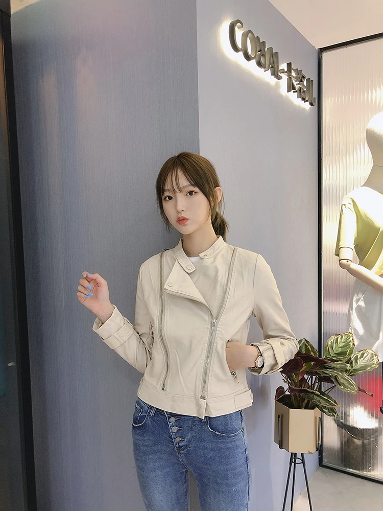 Top selling product in 2020 Women leather jacket Autumn short coat PU leather jackets NEW Youth clothing for women Outwear 666